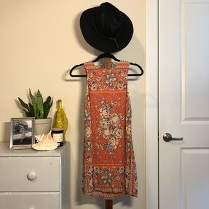 Urban Outfitters Floral Open-Back Shift Dress